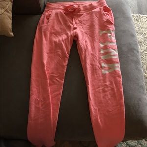 Pink sweatpants